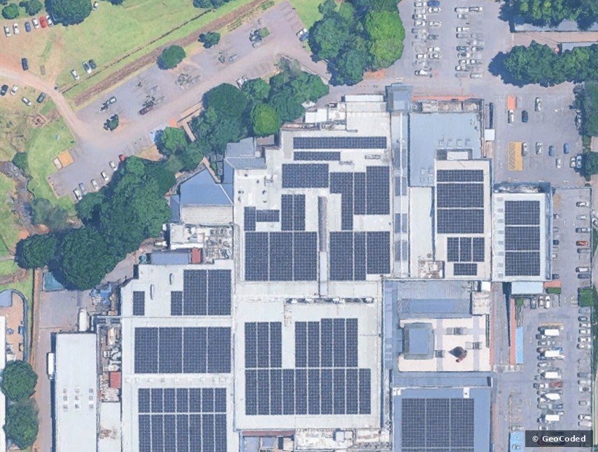 Aerial photograph of the site
