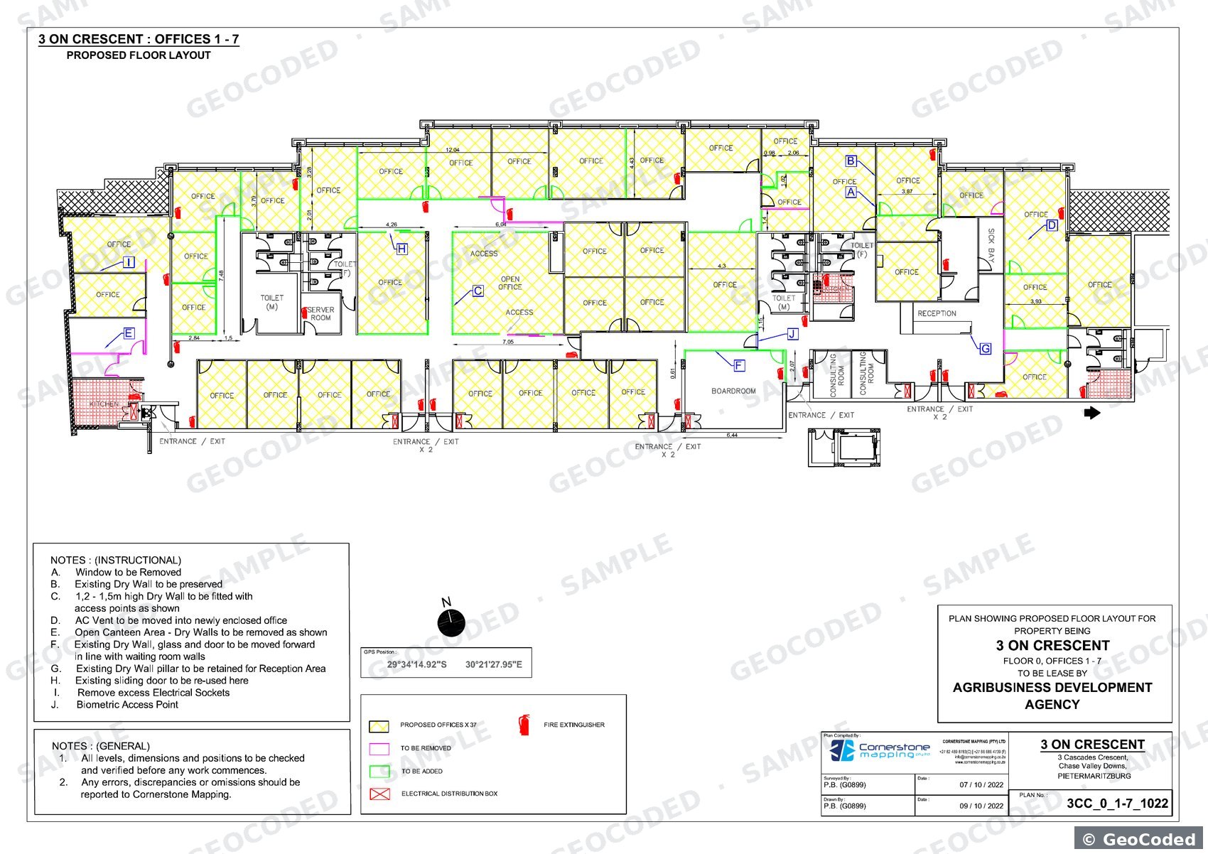 Accessibility compliance floor plan